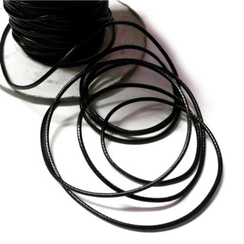Cord Silk String / 1.8mm - Black / price per meter / for jewellery crafting