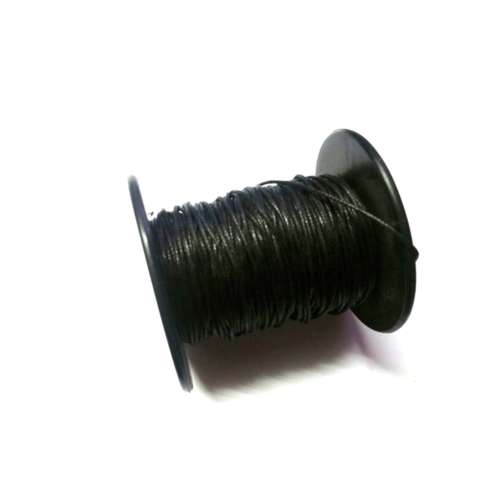 Cord Wax String / 1mm - Black / price per meter / for jewellery crafting