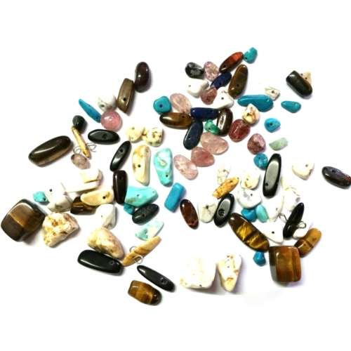 Mixed gemstones  +/-5-20mm   price 87pcs