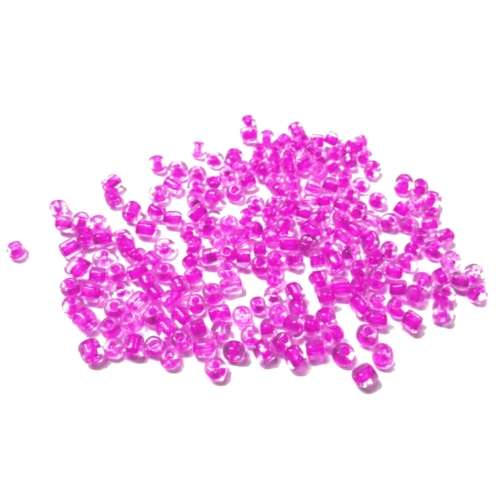 Beads /200 pcs Glass seed beads, pink Beads  3-4mm/ Beads for crafting
