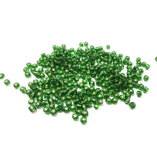 Beads / 200 pcs Glass seed beads, green Beads,  3mm/ Beads for crafting