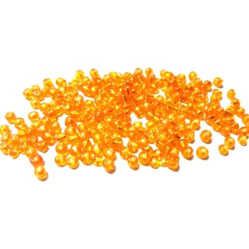 Beads / Glass Beads / seed Beads / orange / 3mm / 200 pcs / Beads for crafting