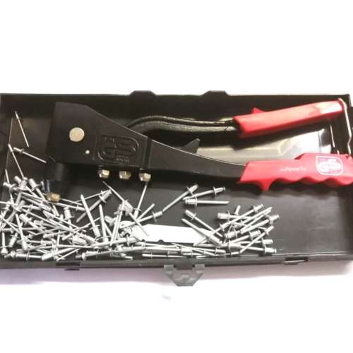 Hand Riveter with 360 Degree Rotary Head -inclusive lot of rivets- Made in Germany