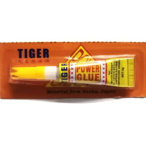 Power glue for wood, rubber, plastics, metal, paper, leather - for crafting or repair- 1 tube net.3g