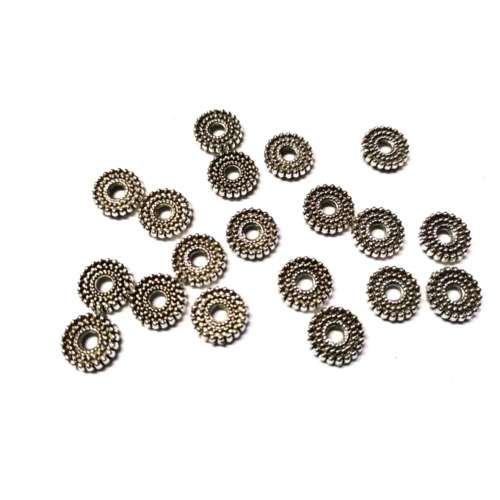 Beads / Metal Beads /top quality /heavy Beads/ 9x2mm / Hole 2.5mm /34pcs / Beads for crafting