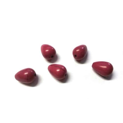 Beads 10pcs Stone Howlite Beads, - 8X12mm, Beads for crafting