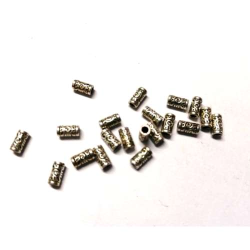 Beads / Metal Beads -20pcs - Spacer -7mm x 3mm - for jewellery crafting - Nickel free Beads