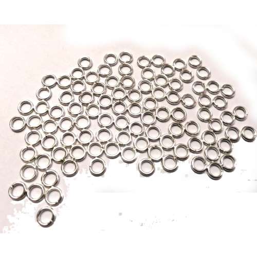 Jump Ring / Metal / Silver Color / 5.5mm/ Price p. 100pcs / for crafting