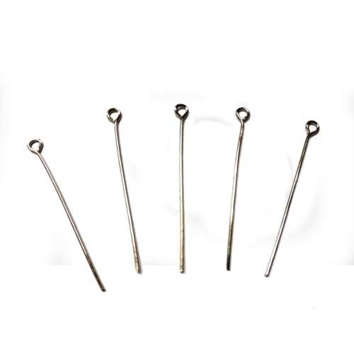 Eyepin 35mm Nickel- for jewellery crafting - 50pcs