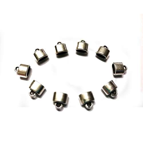 Cord - Ribbon Ends 8mm -price 10pcs- for jewellery crafting -