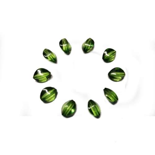 Beads / Acrylic Beads - 9mm -  10 pcs Glass Optic for jewellery crafting