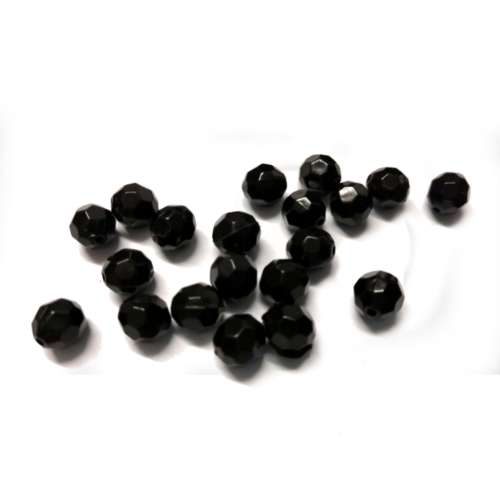 Beads / Acrylic Beads - 8mm -  20 pcs Crystal Optic Balls for jewellery crafting