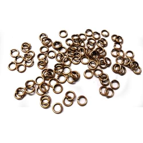 Jump Rings - 100pcs  - 5mm - Bronce color / for crafting
