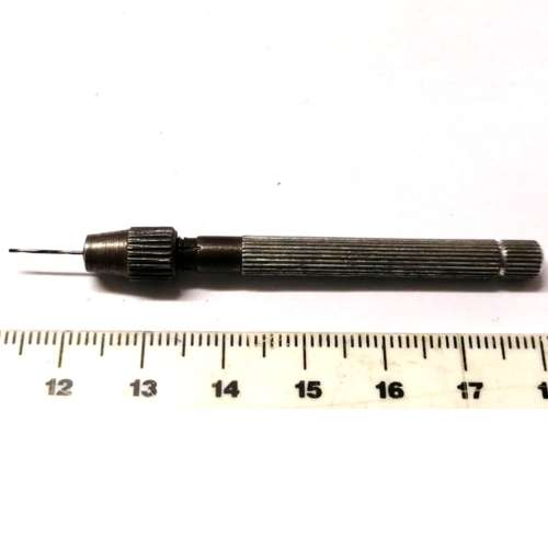 Watchmaker Tools -Vintage pin vice with collet and drill -Made in Germany
