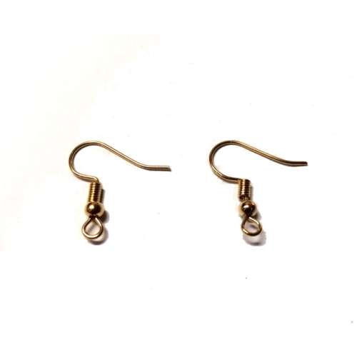 Beads / Earring Hooks - 20pcs  - gold color / Beads for crafting