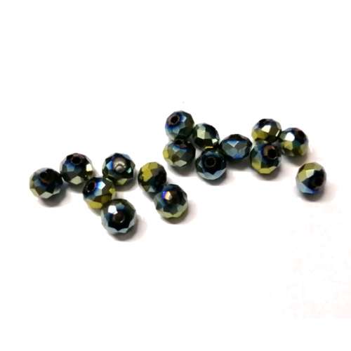 Beads - Crystal Beads rainbow- 16pcs  - 6mm - Hole +/-1.5mm / Beads for crafting