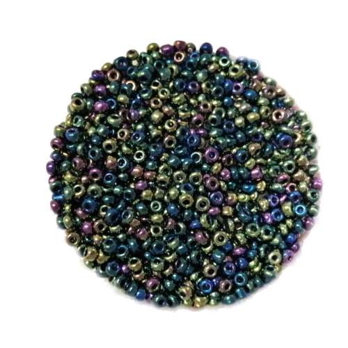 Beads -Glass  Seed Beads - 500pcs  - 2.5mm - rainbow / Beads for crafting
