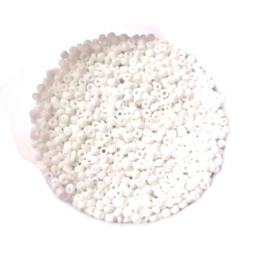 Beads -Glass  Seed Beads - 600pcs  - 2mm - white / Beads for crafting
