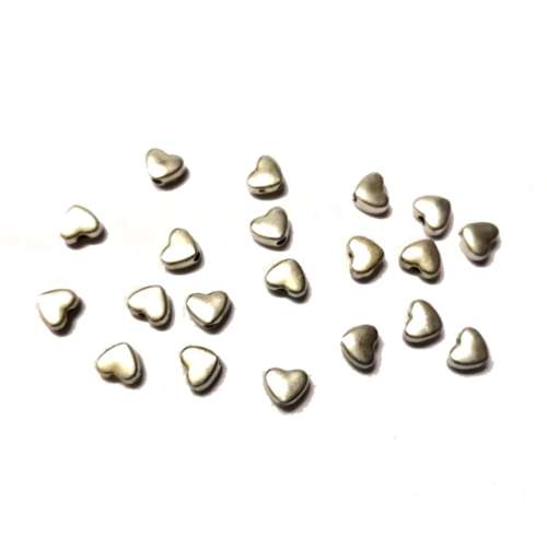 Beads / Metal Beads - 20pcs  - 6x3mm - Hole +/- 1.5mm / Beads for crafting