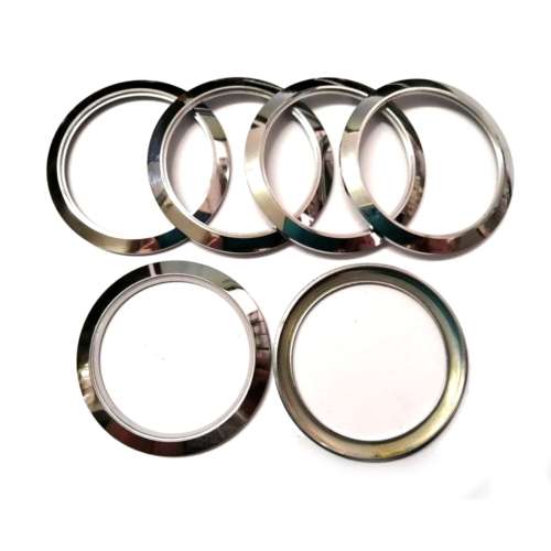 Beads - Chrome Metal Rings - 6pcs  - 50mm - Beads for crafting