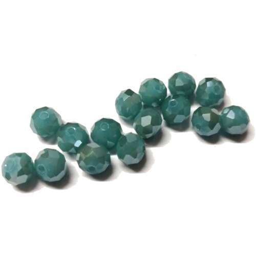 Beads / Crystal Beads light blue- 15pcs  - 8mm - Hole +/-1.5mm / Beads for crafting