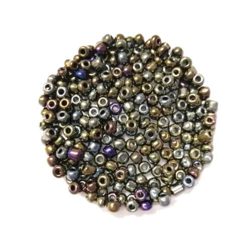 Beads / Glass  Seed Beads - +/-250pcs  - 3mm - rainbow / Beads for crafting