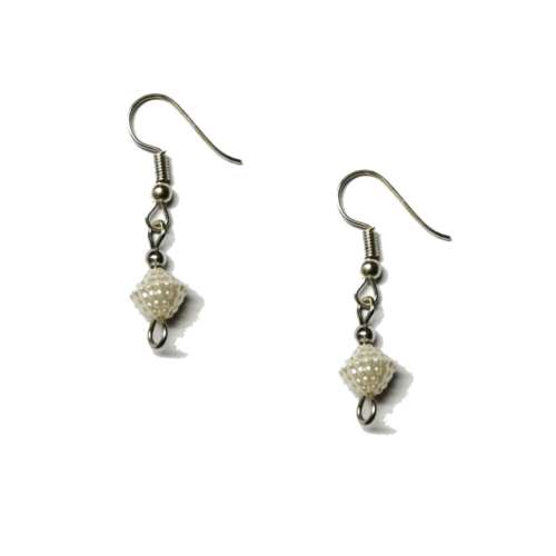 Findings / Earring Hooks with Acrylic Berry beads to connect - 2pcs / Beads for crafting