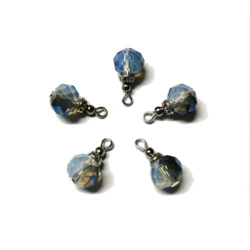 Charm / Pendant - Crystal Bead 10mm/ 1pc - Total+/-18mm / Beads for crafting