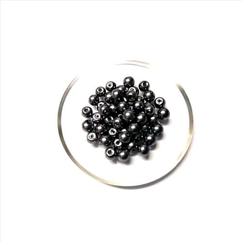 Beads /Glass Pearl Beads - 50pcs  - grey  - 3mm / Beads for crafting