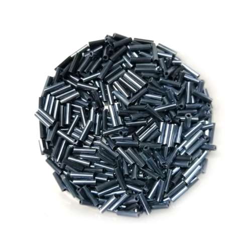 Beads /Glass  Seed Beads - +/-370pcs  - 6x2mm - dark blue / Beads for crafting