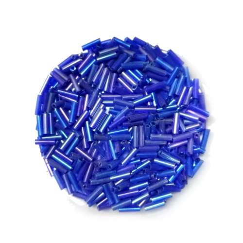 Beads /Glass  Seed Beads - +/-370pcs  - 6x2mm -  blue / Beads for crafting