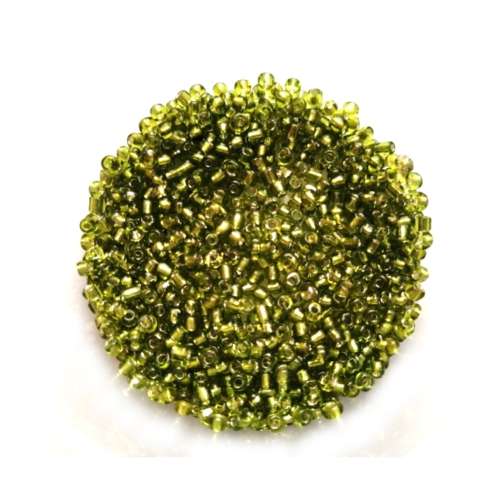 Beads / Glass  Seed Beads - 450pcs  -8/0- 3mm- Light Green / Beads for crafting