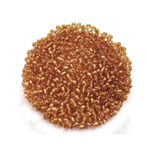 Beads / Glass  Seed Beads - 450pcs  -8/0- 3mm- Orange-Gold / Beads for crafting