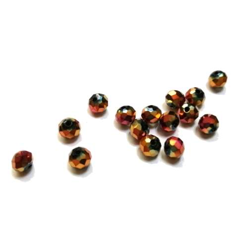 Beads - Crystal Beads - 6mm -rainbow red- 15pcs- Beads for crafting