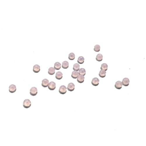 Beads / Crystal  Beads - 3mm-ROSE - 25pcs / Beads for crafting