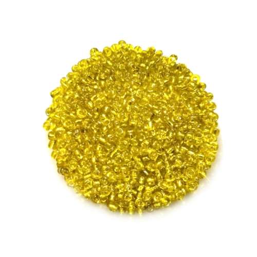 Beads / Glass  Seed Beads +/-550pcs -3mm Size 8- Yellow Green / Beads for crafting