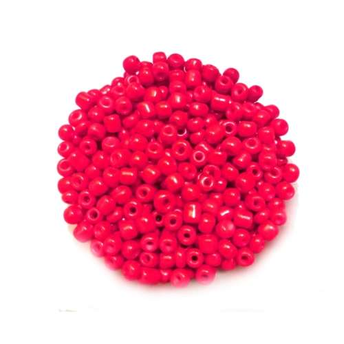 Beads / Glass  Seed Beads +/-1100pcs -4mm Size 6- Flames Red-100g / Beads for crafting