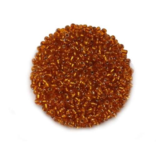 Beads / Glass  Seed Beads +/-500pcs -3mm Size 8- orange / Beads for crafting