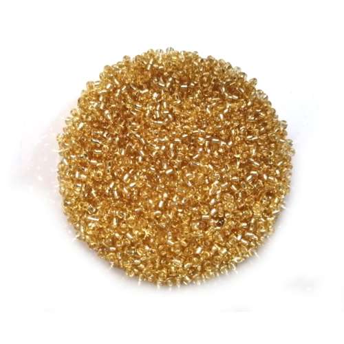 Beads / Glass  Seed Beads +/-3800pcs -2mm Size 11- gold -100g / Beads for crafting