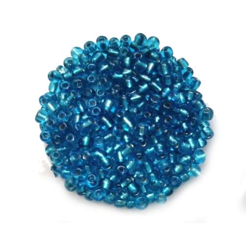Beads / Glass  Seed Beads +/-200pcs -4mm Size 6- Ocean Blue / Beads for crafting