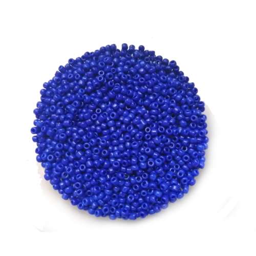 Beads / Glass  Seed Beads +/-650pcs -2mm Size 11- Metallic Blue / Beads for crafting