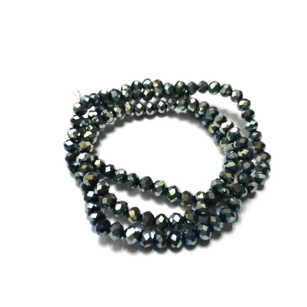 Beads - Crystal Beads - 4mm - rainbow blue green  +/- 130pcs String - Beads for crafting