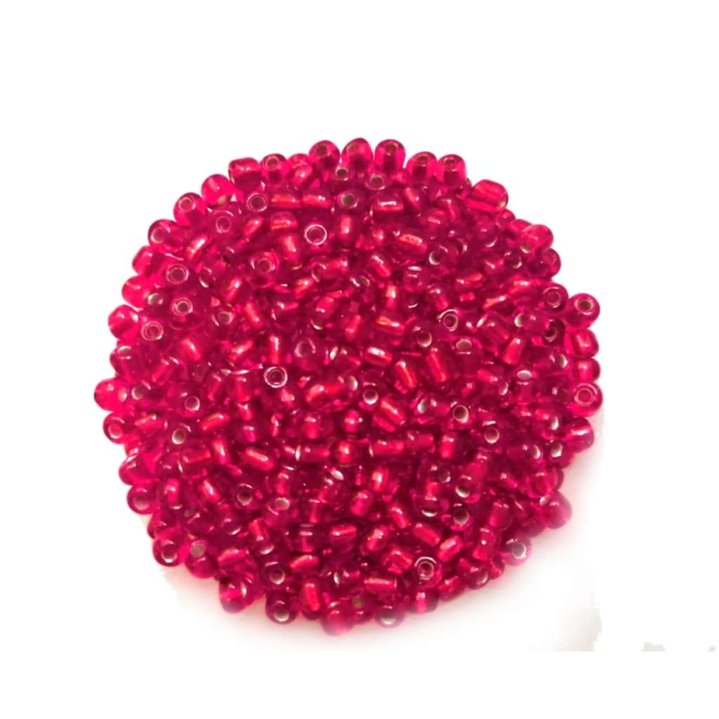 Beads / Glass  Seed Beads +/-200pcs -4mm Size 6-  Strawberry Red / Beads for crafting