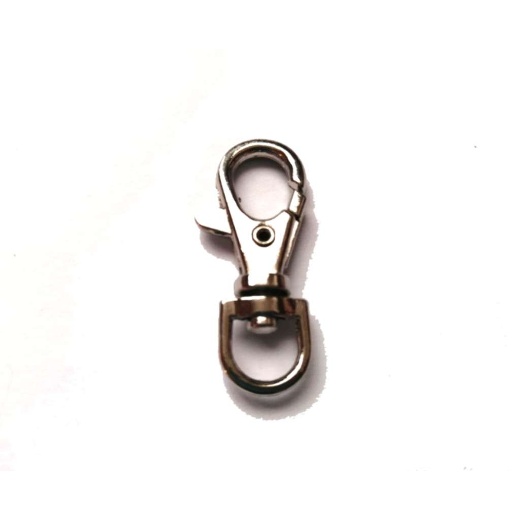 FINDINGS / Carabiner -1pc -total length 40mm -Ribbon size max 9mm-silver co  / FINDINGS for crafting