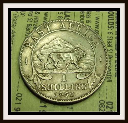 1952  EAST AFRICA, 1 SHILLING