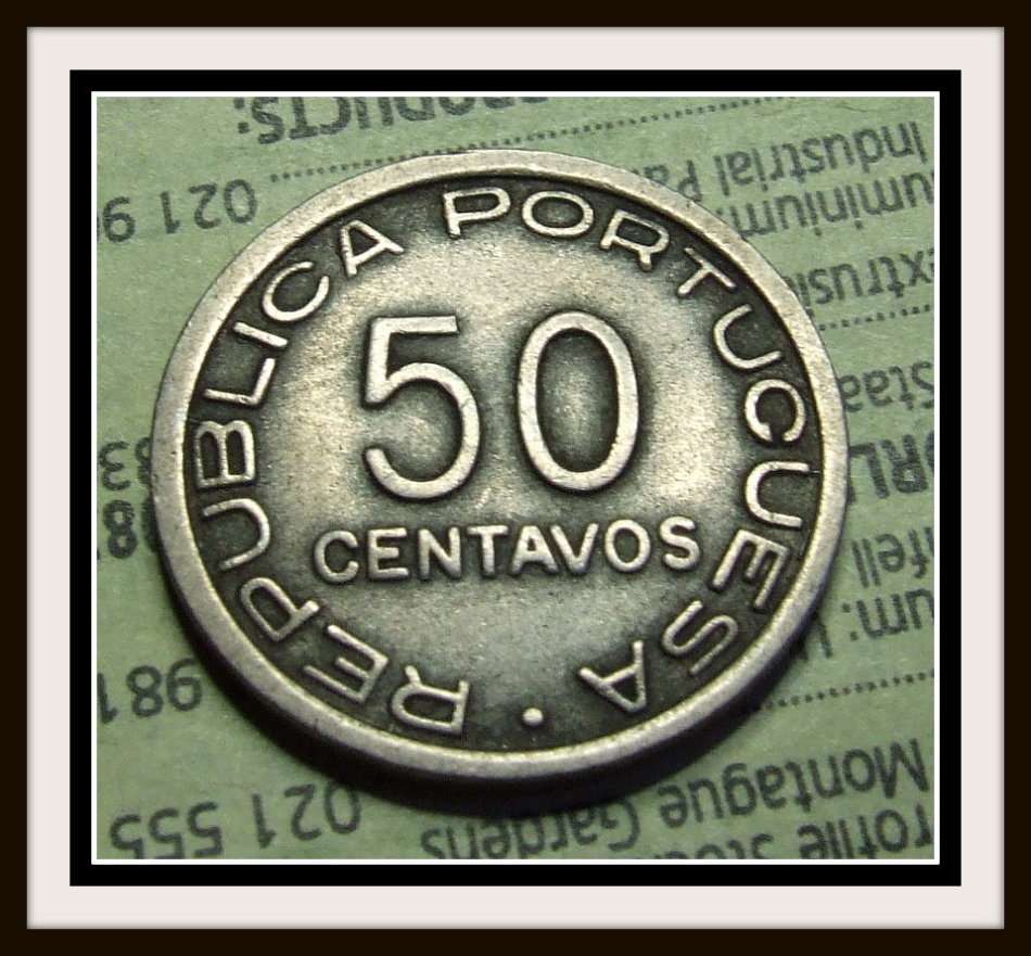 1936 MOZAMBIQUE, 50 CENTAVOS- RARE