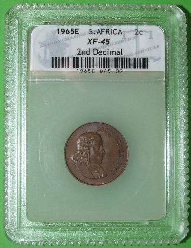 1965E 2 Cents XF-45