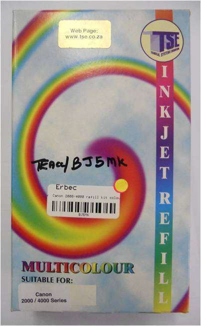 Colour Injet Refill Kit for Canon 2000/4000 Series (for 3 Lrg /14 Sml Black & 5 Colour Reflills)