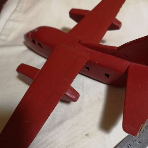 Vintage wood hand carved Airplane