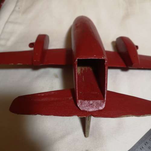 Vintage wood hand carved Airplane